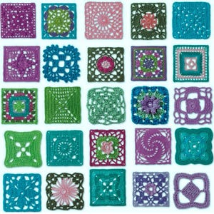 Paquete de patrones de ganchillo "Grandma Square": más de 70 diseños (descarga digital)