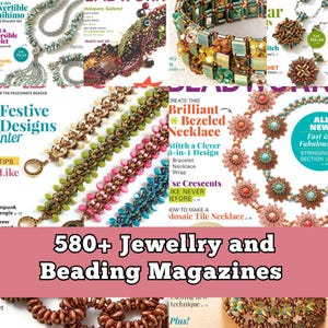 Jewelry & Beading Magazine Collection: 580+ Digitale Muster (12 GB Downloadable Bundle)