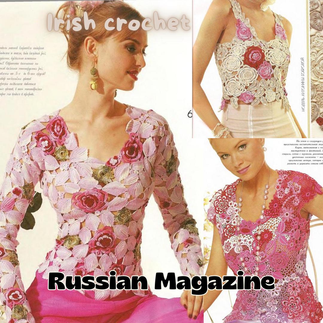 russian crochet dress patterns MOHAIR MESH DRESS crochet pattern