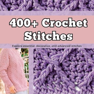 400+ Crochet Stitches – Digital Pattern & Stitch Collection (In English – PDF)