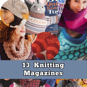 13 Knitting magazines - Digital Bundle - 60 Quick (In English) - Knitting patterns