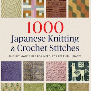 1000 japanska stick- och virkningsmaskor