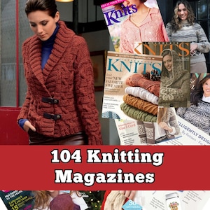 104 Knitting Magazines - Digital Bundle - (In English) - Knitting patterns