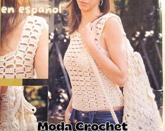 Rivista di modelli di camicette all'uncinetto in spagnolo (schema PDF)