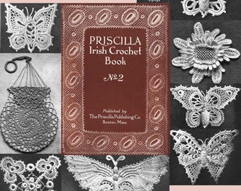 Priscilla Irländsk Virkbok Nr 2 - Fjärilsmönster (PDF-mönster)