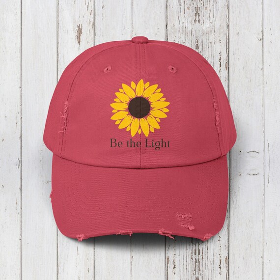 ? JAM Designs Distressed Sunflower Baseball Cap JAM-19 Distressed Sunflower Baseball Cap: Vintage Style Hat Gift - Etsy main image 2