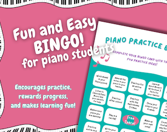 Pratique du piano Bingo