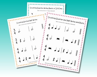 Beginner Music Student Rhythm Worksheets