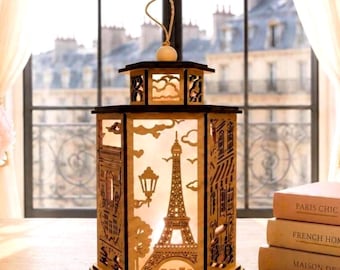 Lantaarnlicht met thema Parijs | Parijs cadeau | Franse decoratie