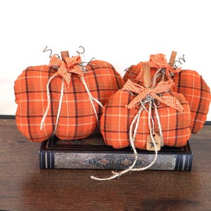 Handmade Primitive Fabric Pumpkin, Fall Decor, Farmhouse Decor, Autumn Cottagecore Decor
