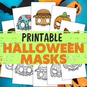 Halloween Maske, Halloween Printables, Halloween Printables, Halloween Printables, Halloween Printables, Sofort Download, Sofort Download.