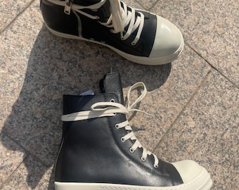 【関税&送料込】Rick Owens Leather Sneaker RICK OWENS - Women Leather High Top Sneakers – Atelier New York