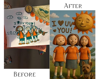 Dibujo infantil personalizado para arte digital