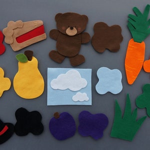 The Color Song Felt Set // Felt board story // Flannel Board Story // Circle Time // Preschool stories // Color learning felts