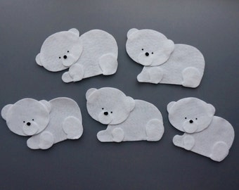 Five Little Polar Bears Felt Story // Felt Stories // Flannel Board Story // Circle Time // Preschool stories // Polar Bear Flannel Board