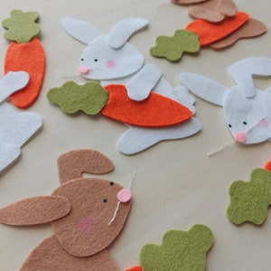 5 Little Bunnies Five Little Bunnies Felt Story Easter Felt Stories ...