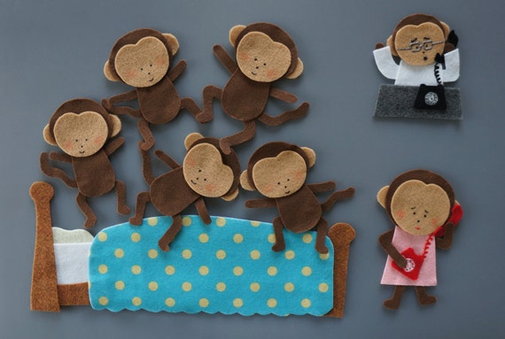 Five little hotsell monkeys toy