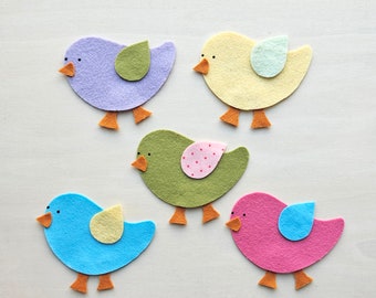 Five Little Birds Felt Story Flannel board stories Felt Birds Spring time felt stories Spring time Flannel Board Bird stories