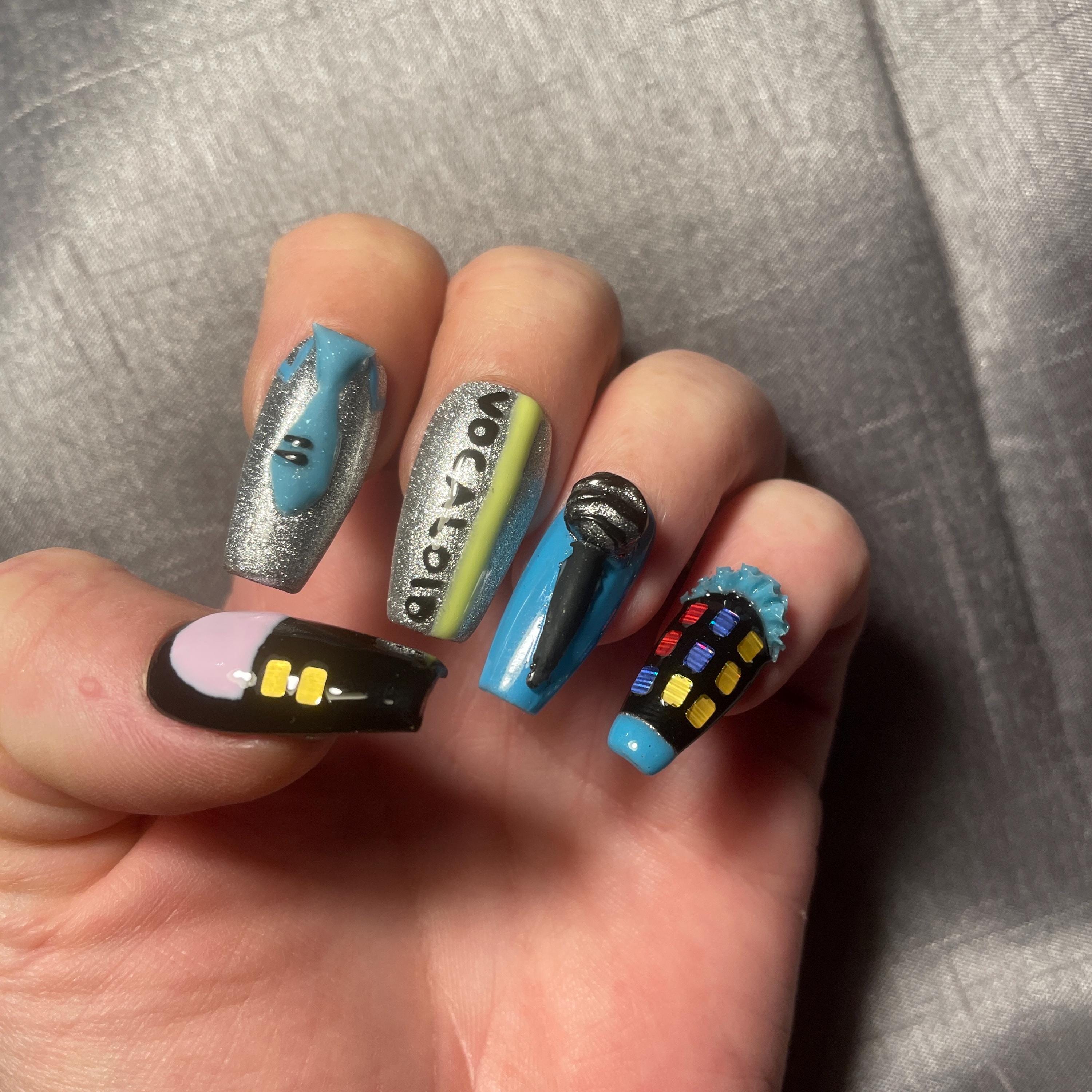 Hatsune miku nails - Etsy 日本