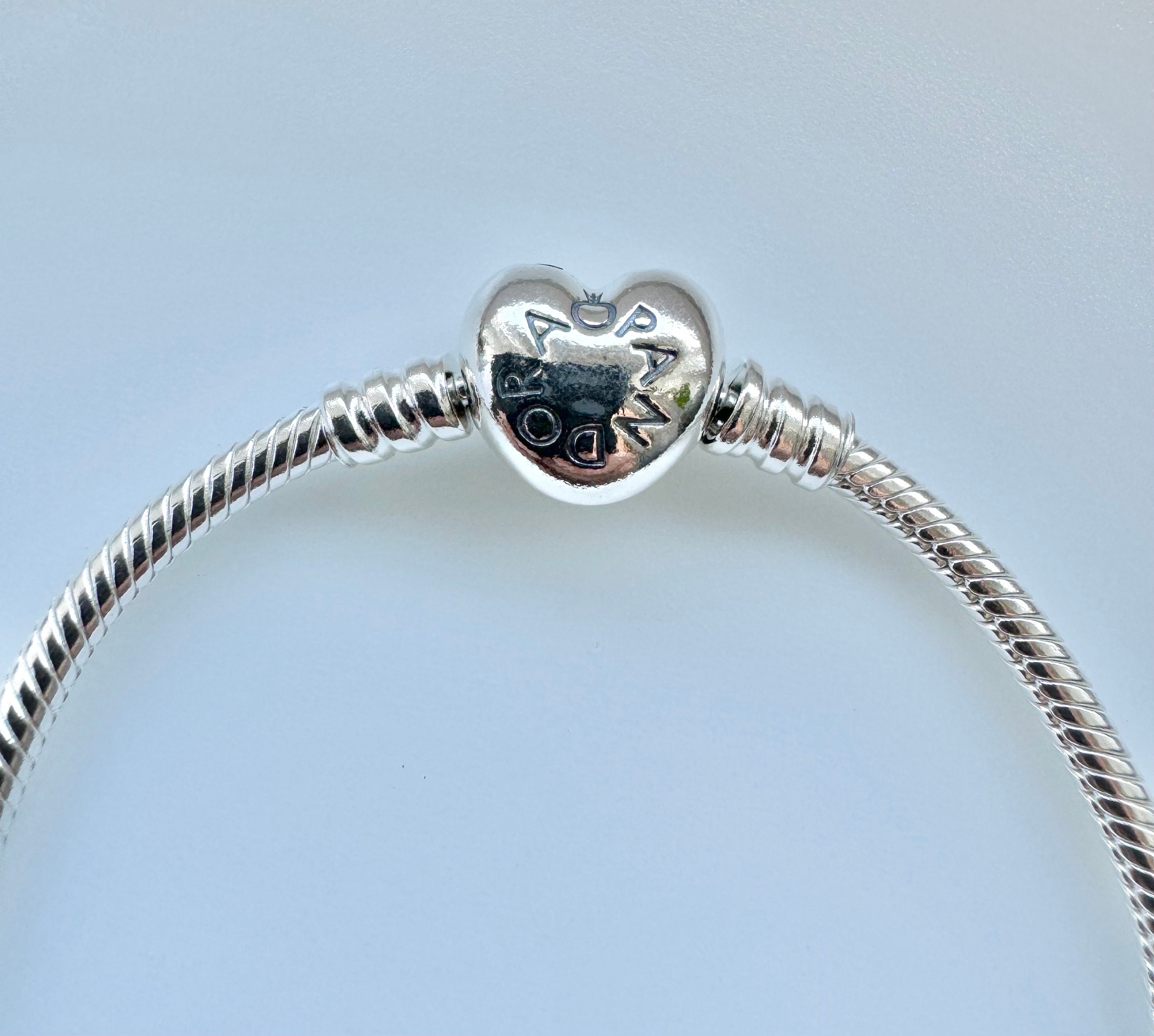 Original Pandora Moments Snake Link Bracelet With Heart