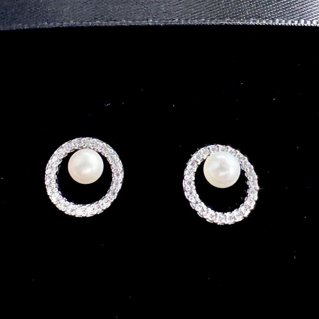 Original Pandora Treated Freshwater Cultured Pearl & Pavé Radiant ...