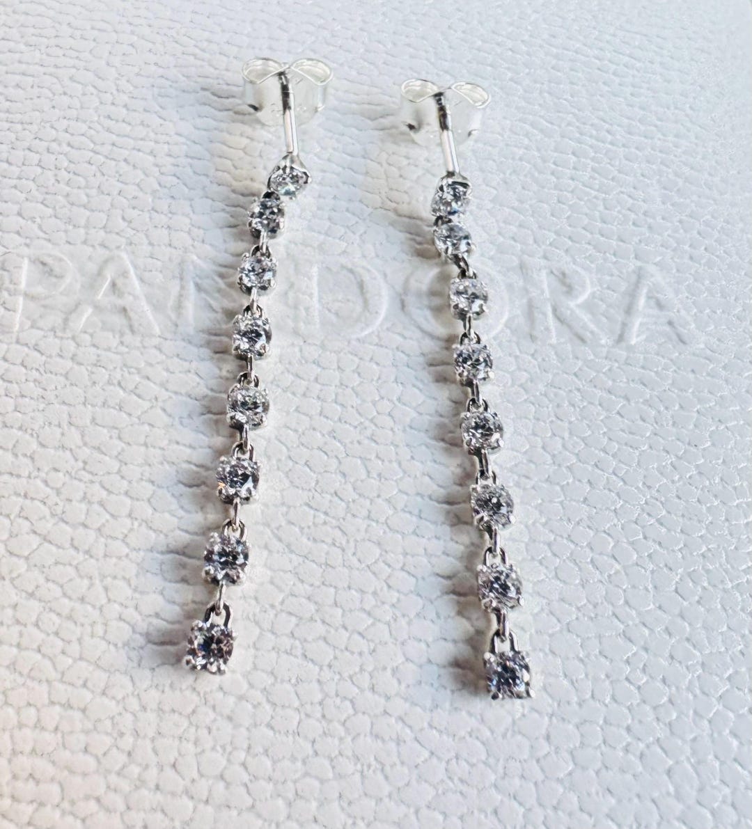Original Pandora Earrings Timeless Earrings With 8 Sparkling Stones ...