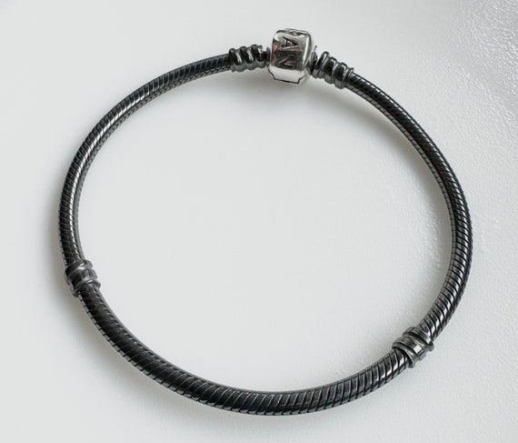 Original Bracelet PANDORA Jewelry Oxidized Classic Bracelet Black