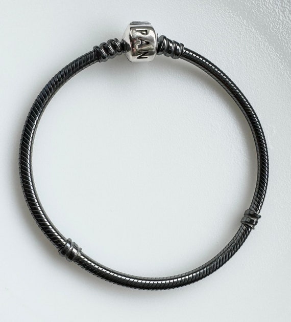 Original Bracelet PANDORA Jewelry Oxidized Classic Bracelet Black