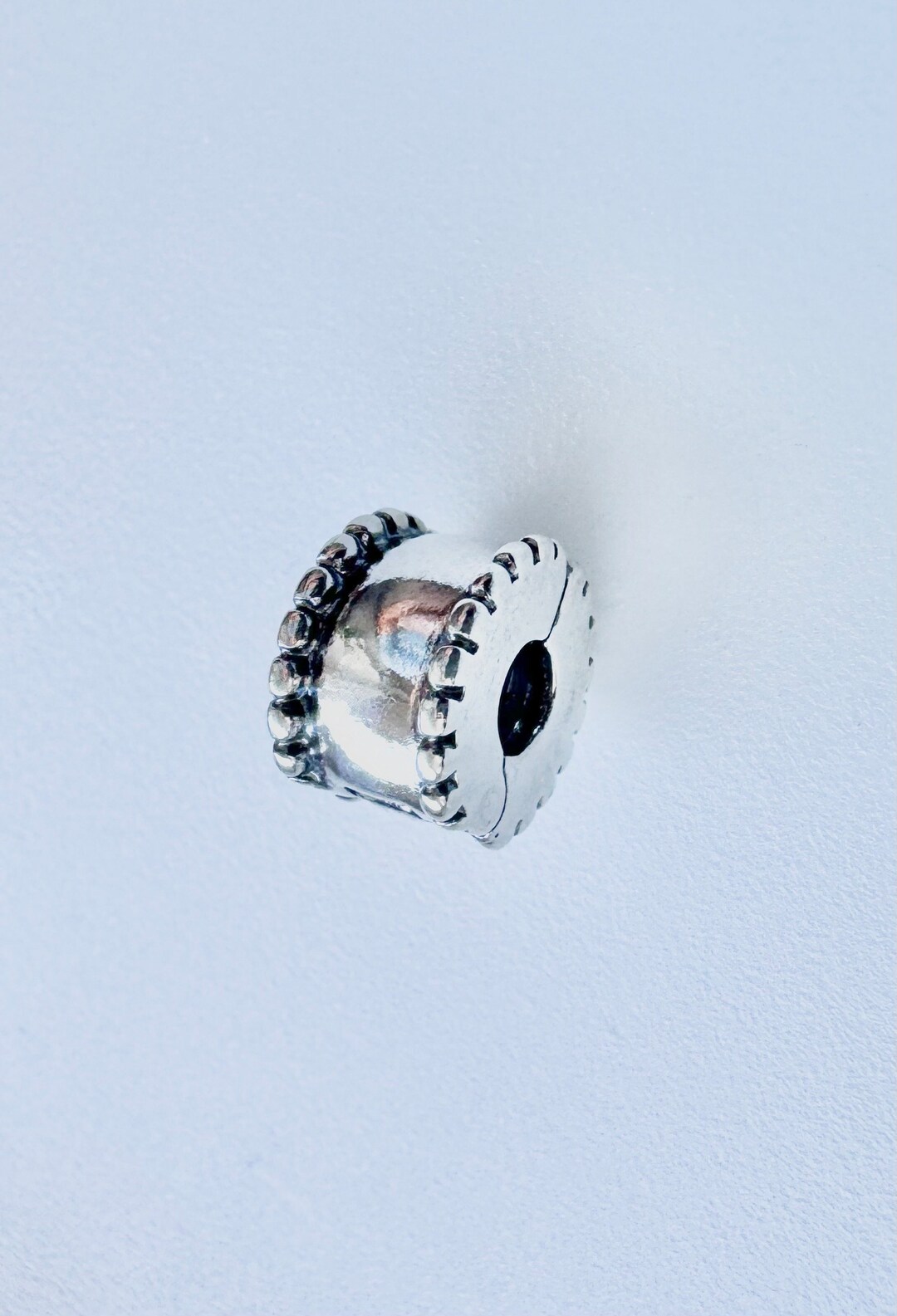 Authentic Pandora Clip “double Wreath” Silver Charm 790267 Bead Silver ...