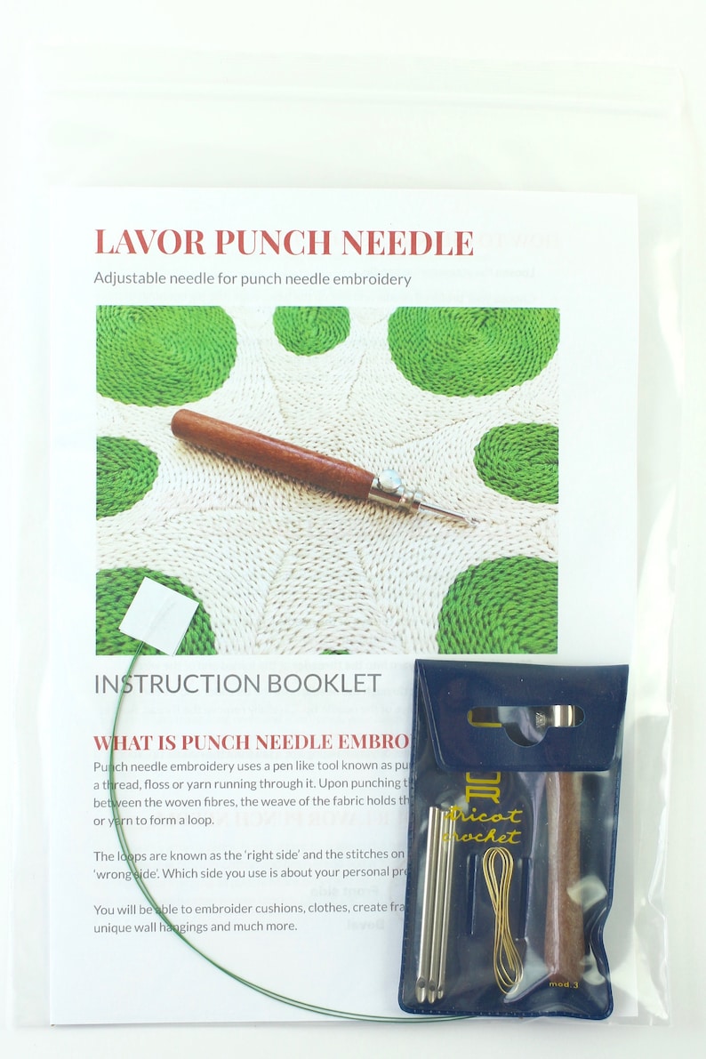Lavor Punch Needle Set With Instructions Etsy