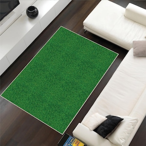 Tapete de Gramado Verde: Tapete de Grama Artificial Lavável e Realista