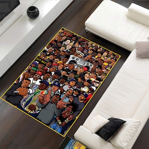 Legends Hiphop Rug,Hiphop Music Rug,Rap Rug With Music Theme,College Rug,Music Rug, Rap Music Posters Rug, Hiphop Decor, Hiphop Rappest Rug