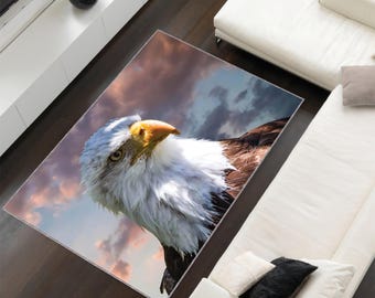 Dywan artystyczny Eagle: patriotyczna dekoracja domku dla dzikich zwierząt