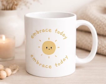 Mental Health Mug Coffee Cup Daily Affirmations Self Care Positive Mindset Gift