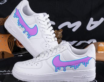 purple and turquoise nikes