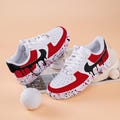 Red Splash Air Force One Hand Painted Black Drip Air Force 1 Custom Splash Drips Sneakers Red And Black AF1 Sneakers Birthday Gifts product logo