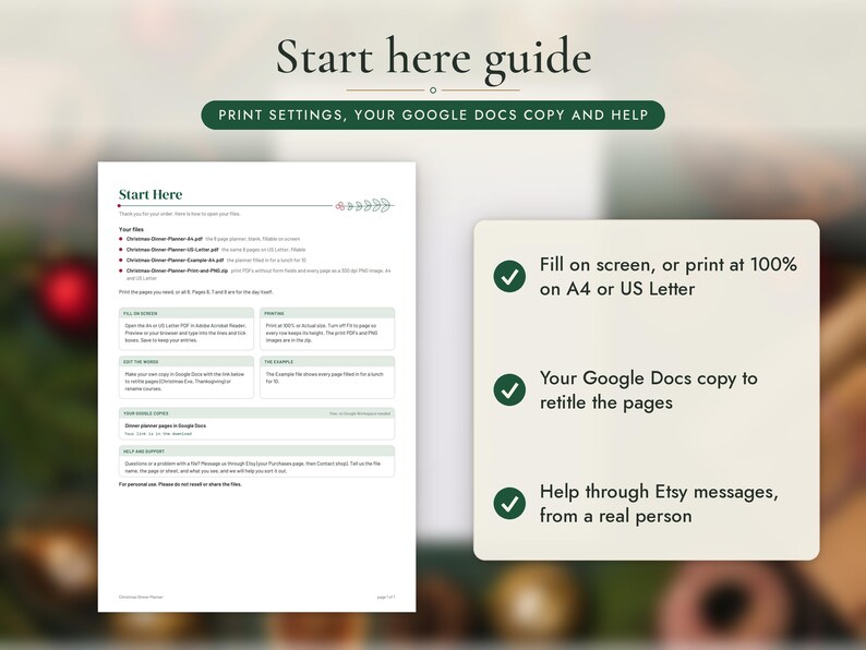 Christmas Dinner Planner Printable, image 13