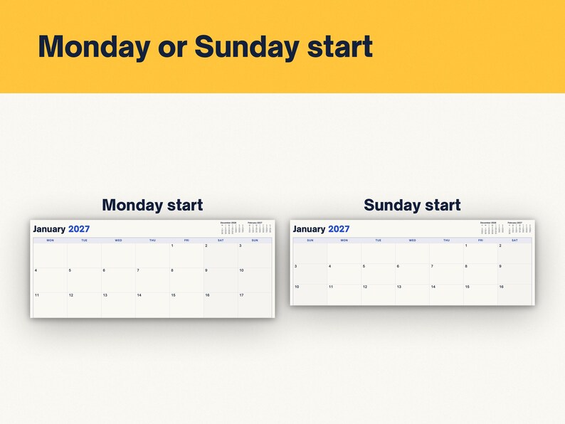 2027 Monthly Calendar Printable, image 6