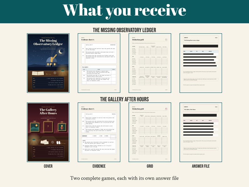 Detective Game Bundle for Adults, image 4
