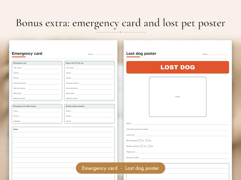 Dog Health Record Printable PDF, image 13
