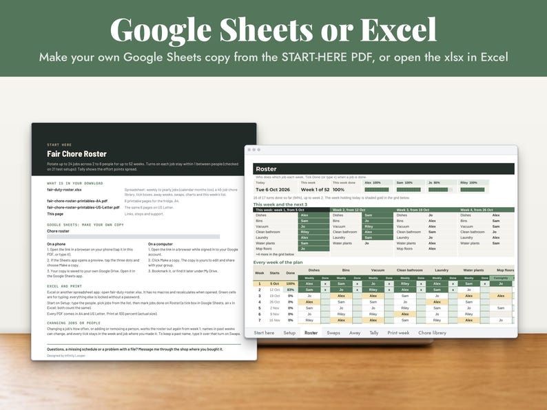 Cleaning Schedule Spreadsheet, image 16