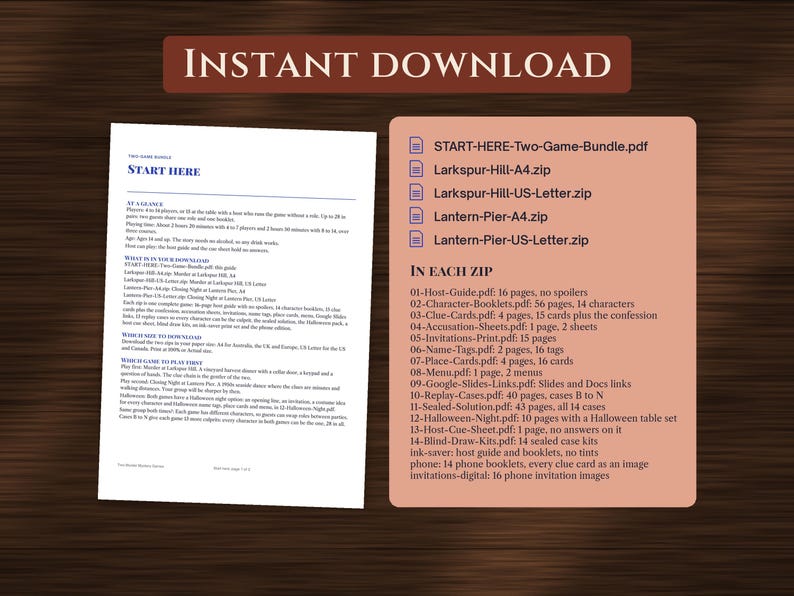 Murder Mystery Party Game Bundle, image 13