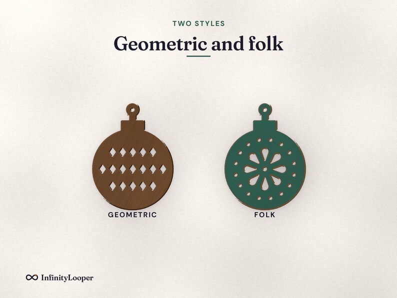 Christmas Ornament SVG Laser Cut Files, image 3