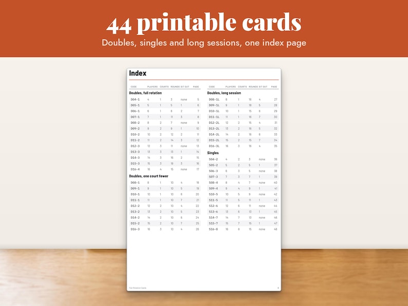 Pickleball Round Robin Schedule Spreadsheet, image 12