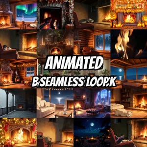 Cozy Fireplace Hearth Animated Background for Streaming · 1080p MP4 image 3