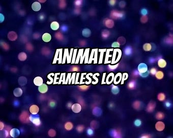 Fundo animado com luzes bokeh roxas para streamers · 1080p MP4