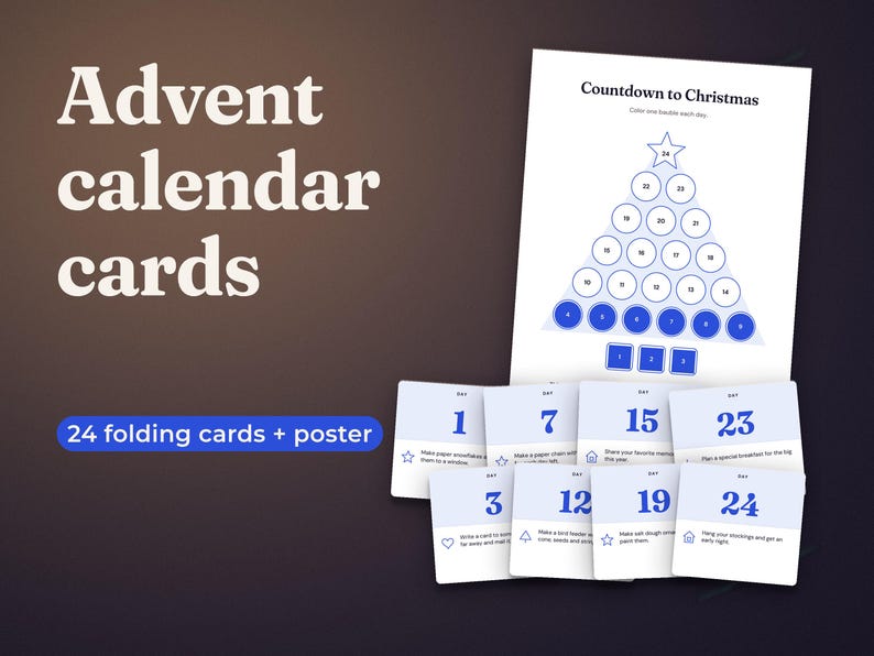 Advent Calendar Printable