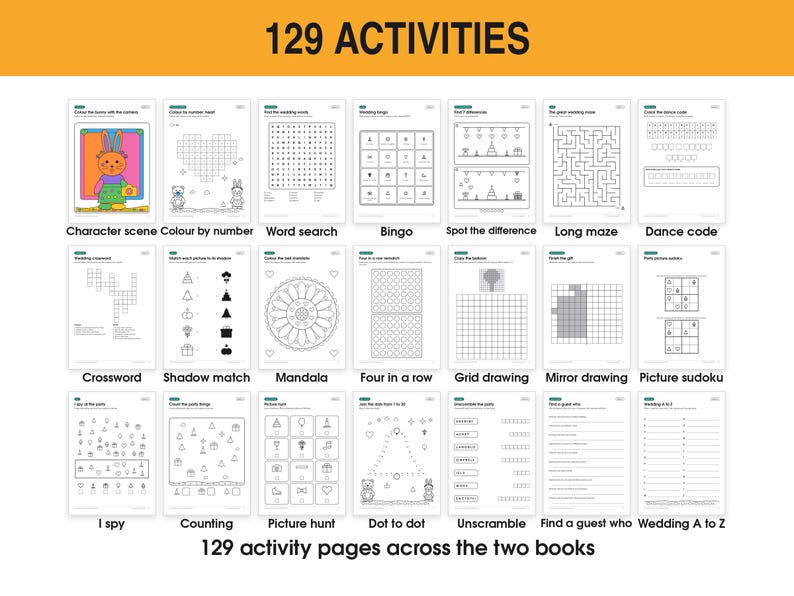 Kids Wedding Activity Pack, image 5