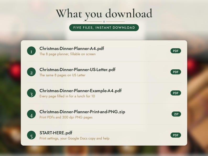 Christmas Dinner Planner Printable, image 14