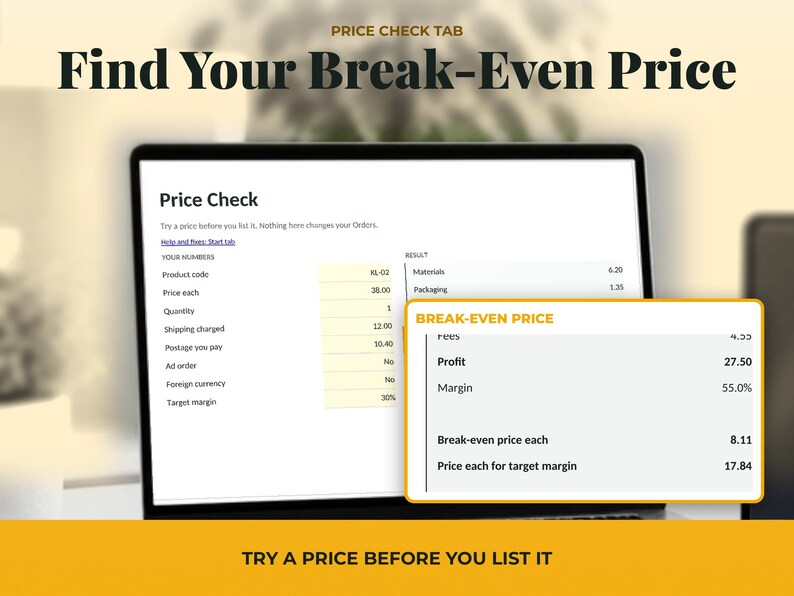 Profit Tracker Spreadsheet for Orders, image 11